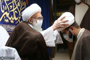 مراسم عمامه گذاری و جشن روز هفدهم ماه ربیع الاول در بیوت مراجع عظام تقلید