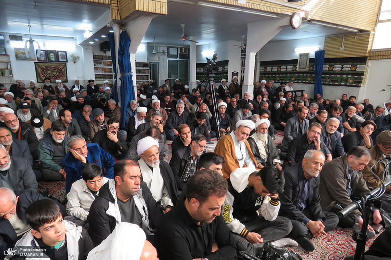 عزاداری شهادت حضرت زهرا (س) در دفتر آیت الله العظمی صانعی (ره)