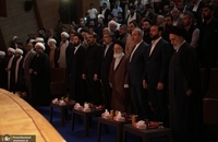 مراسم سالگرد شهید رئیسی در نجف اشرف با حضور سید علی خمینی و سخنرانی امام جمعه بغداد (28)