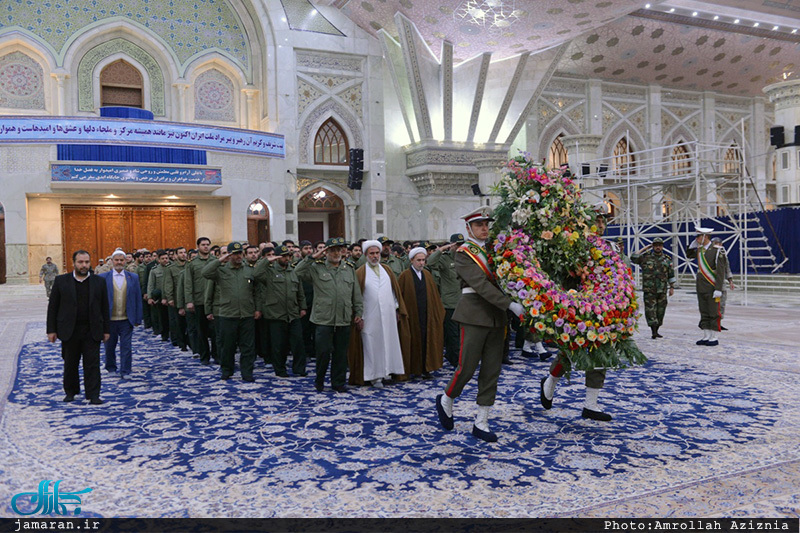 تجدید میثاق فرماندهان و کارکنان حفاظت هواپیمایی سپاه پاسداران با آرمان های حضرت امام(س)