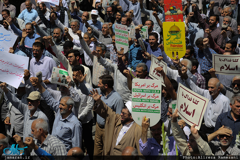 راهپیمایی اعتراض آمیز علیه جنایات در مسجد الاقصی و میانمار 