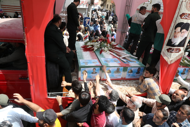 جمعه خشم و نصر و تشییع پنج شهید حمله رژیم صهیونیستی در قم