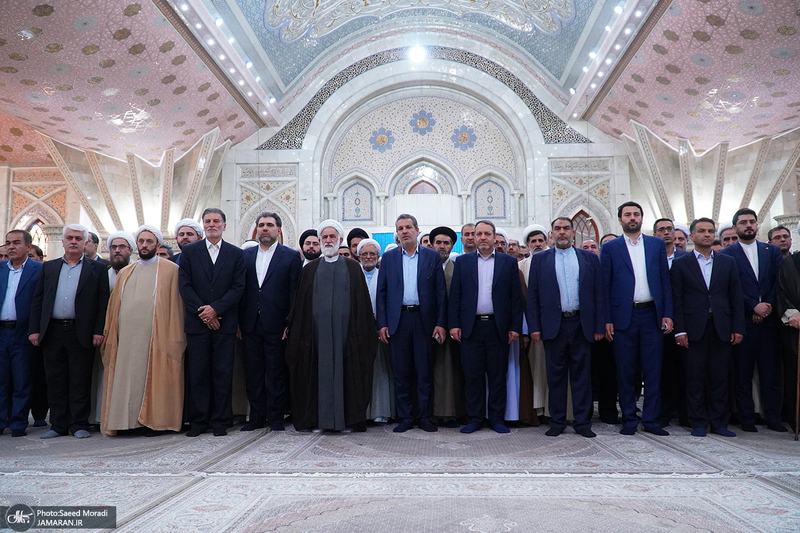 تجدید میثاق جمعی از مدیران و کارکنان بنیاد مسکن انقلاب اسلامی با آرمان های امام خمینی (س)