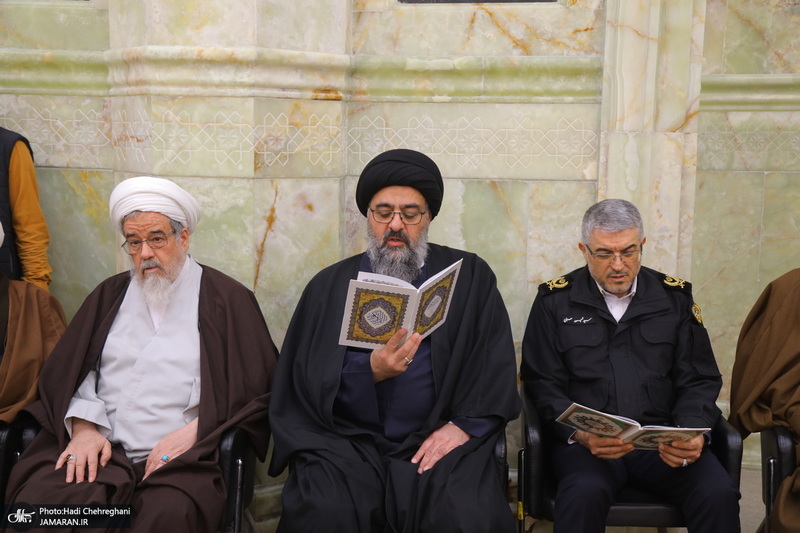 مراسم سومین سالگرد ارتحال آیت الله العظمی علوی گرگانی (ره) در مسجد اعظم قم‎