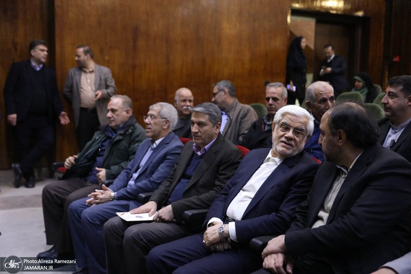 مراسم استاد ممتازی دانشگاه صنعتی شریف با حضور عارف