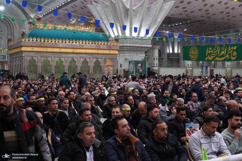 اجتماع «کارگران در مسیر حاج قاسم» در حرم امام خمینی