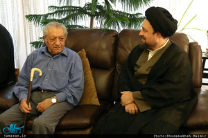 دیدار سید حسن خمینی با عزت الله انتظامی