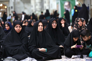 مراسم سوگواری شب اربعین حسینی(ع) در حرم امام خمینی(س)