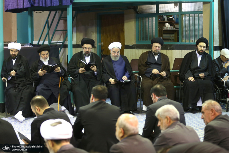 مراسم چهلمین روز مرحوم آیت الله صانعی در حسینیه جماران