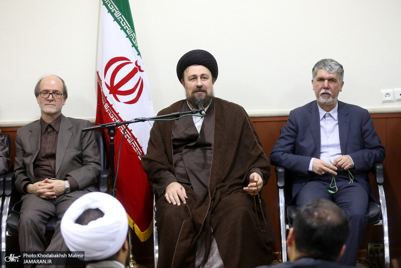 دیدار وزیر، معاونان و مدیران وزارت ارشاد با سید حسن خمینی