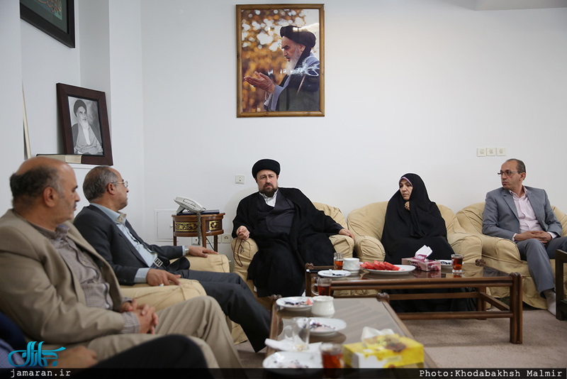 دیدار جمعی از اعضای شورای شهر مشهد با سید حسن خمینی 