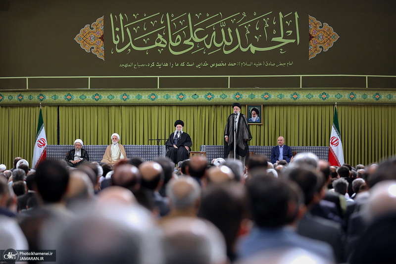دیدار مسئولان نظام و سفرای کشورهای اسلامی با رهبر معظم انقلاب