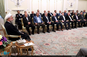 دیدار نوروزی حسن روحانی با جمعی از کارگزاران نظام و مدیران دستگاه ها