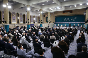 دیدار مسئولان نظام و میهمانان کنفرانس وحدت اسلامى‌ با رهبر معظم انقلاب