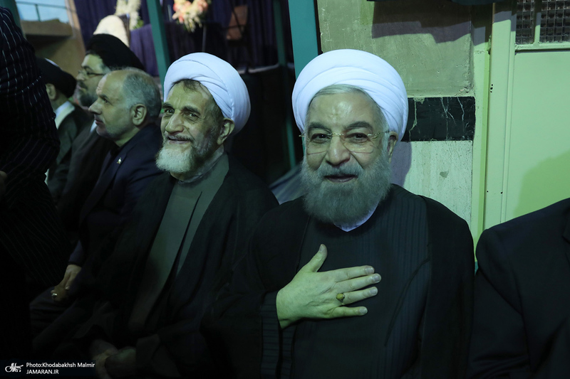 مراسم بزرگداشت همسر آیت الله موسوی بجنوردی (ره) در حسینیه شماره یک جماران-4
