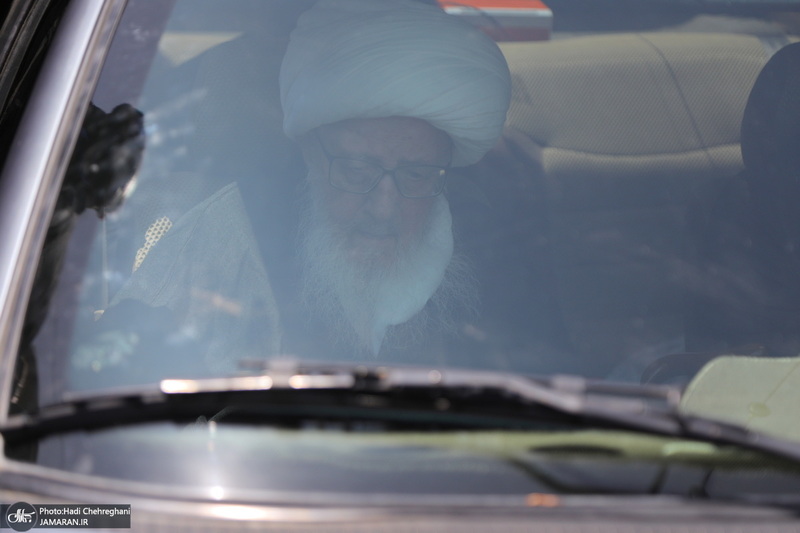 دسته عزاداری روز شهادت امام صادق (ع) با حضور آیت الله العظمی وحید خراسانی