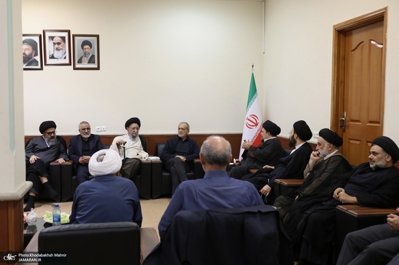 دیدار رئیس جمهوری با آیت الله سید حسن خمینی