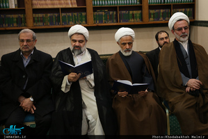 مراسم ترحیم مادر حجت الاسلام محمد علی جماعتی در مسجد جامع جماران