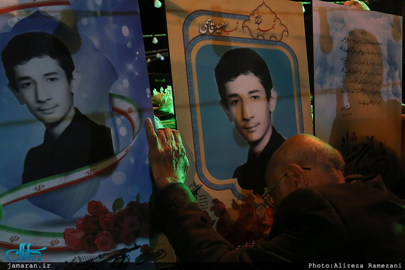 وداع با پیکر مطهر شهید امیر‌سعید قاسمی در امامزاده صالح(ع) فرحزاد 