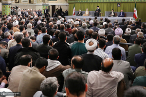 دیدار مسئولان نظام و سفرای کشورهای اسلامی با رهبر معظم انقلاب
