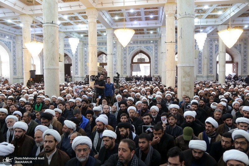 اجتماع طلاب در محکوم کردن اقدام تروریستی دولت آمریکا در به شهادت حاج قاسم سلیمانی