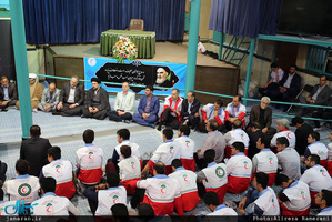 تجدید میثاق جوانان هلال احمر با آرمان های حضرت امام و دیدار با سید حسن خمینی