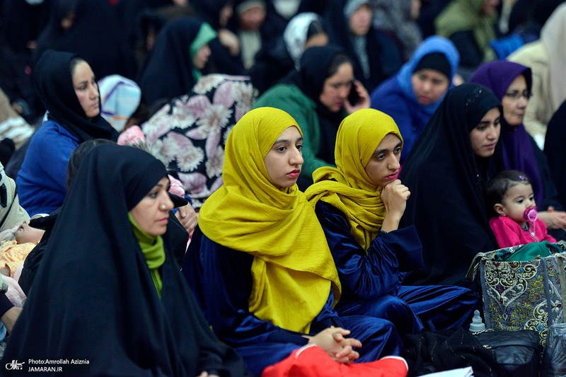 مراسم شب میلاد حضرت زهرا (س) و فرزند برومندش حضرت روح الله در حرم امام خمینی