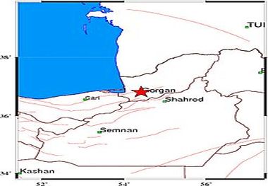 وقوع زمین لرزه خفیف در گرگان