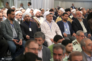 دیدار مسئولان نظام و مهمانان کنفرانس وحدت اسلامی با رهبر معظم انقلاب