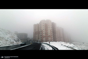برف و مه در تهران - 21 دیماه 1401