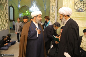 مراسم ترحیم آیت الله نورالله شاه آبادی(ره) در مسجد اعظم قم