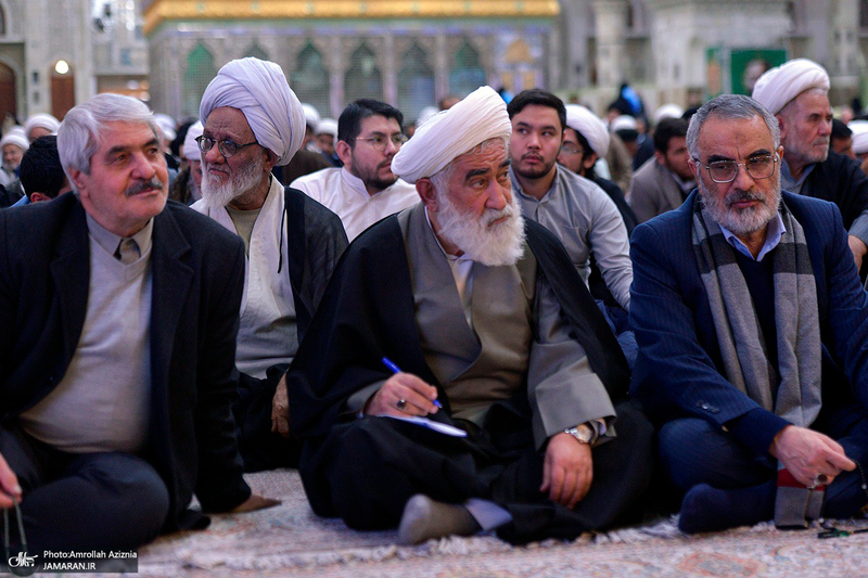 مراسم شب میلاد حضرت زهرا (س) و فرزند برومندش حضرت روح الله در حرم امام خمینی