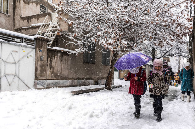 بارش برف مدارس ۴ شهرستان آذربایجان‌غربی را تعطیل کرد