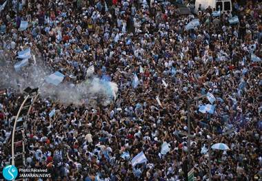 تصاویر / انفجار خیابان های آرژانتین پس از صعود به فینال جام جهانی