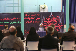 مراسم عزاداری به مناسبت سالروز شهادت امام جعفر صادق(ع) در حسینیه جماران