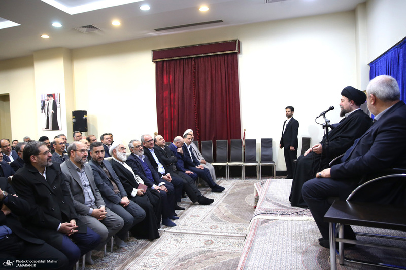 دیدار وزیر و کارکنان وزارت نیرو با سید حسن خمینی