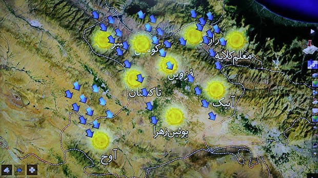 وزش بادهای شدید پدیده غالب جوی استان قزوین تا فردا چهارشنبه