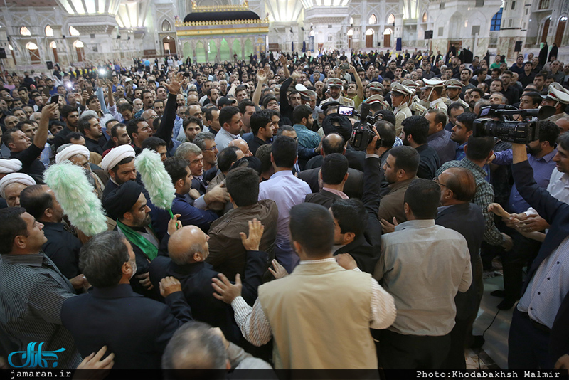 مراسم تشییع پیکر مطهر شهید حمله تروریستی اخیر مازیار سبزعلی در حرم مطهر امام خمینی(س)