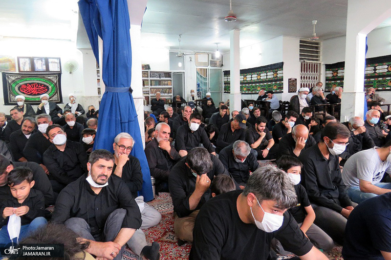 عزاداری تاسوعای حسینی (س) در دفتر آیت الله العظمی صانعی (ره)