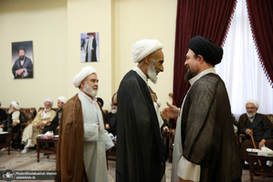 حاشیه تجدید میثاق هیأت رئیسه و اعضای مجلس خبرگان رهبری با آرمان های امام خمینی(س)