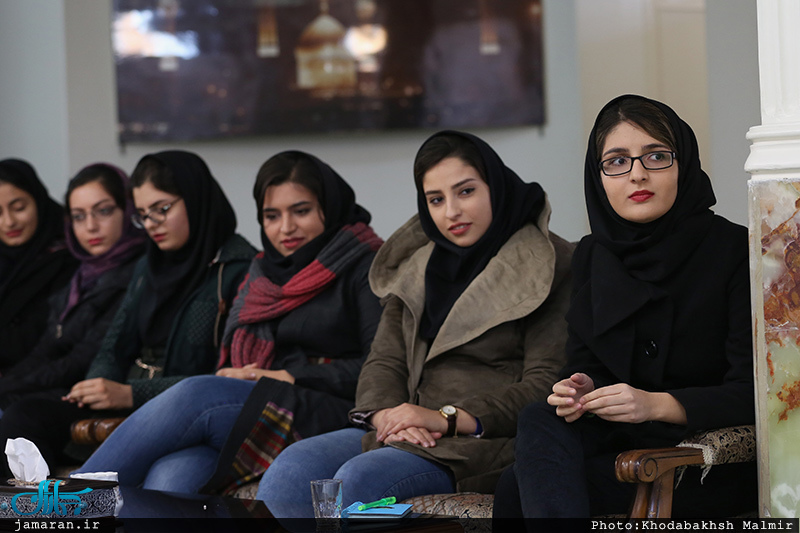 دیدار اعضای انجمن اسلامی دانشگاه کاشان با سید حسن خمینی