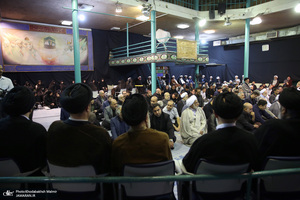مراسم چهلمین روز در گذشت  آیت الله صانعی در حسینیه جماران  2
