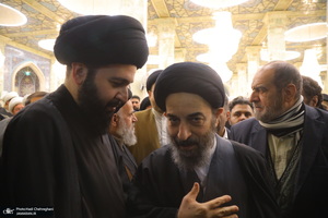 مراسم ترحیم و بزرگداشت آیت الله سید محمدعلی شیرازی در مسجد اعظم قم