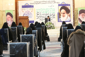 مراسم سالروز میلاد حضرت زهرا(س) و امام خمینی(ره) در حرم مطهر بنیانگذار جمهوری اسلامی ایران