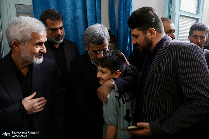 مراسم ختم خواهر محمود احمدی نژاد