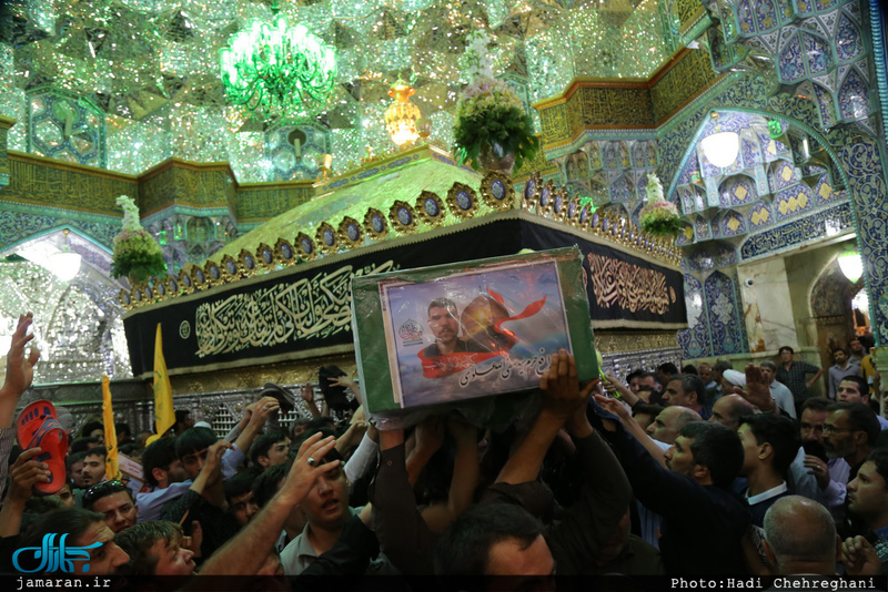 تشییع پیکر مطهر 4 شهید مدافع حرم در قم