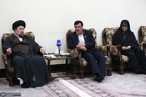 دیدار رئیس و اعضای هیأت رئیسه کمیته ملی پارالمپیک با سید حسن خمینی