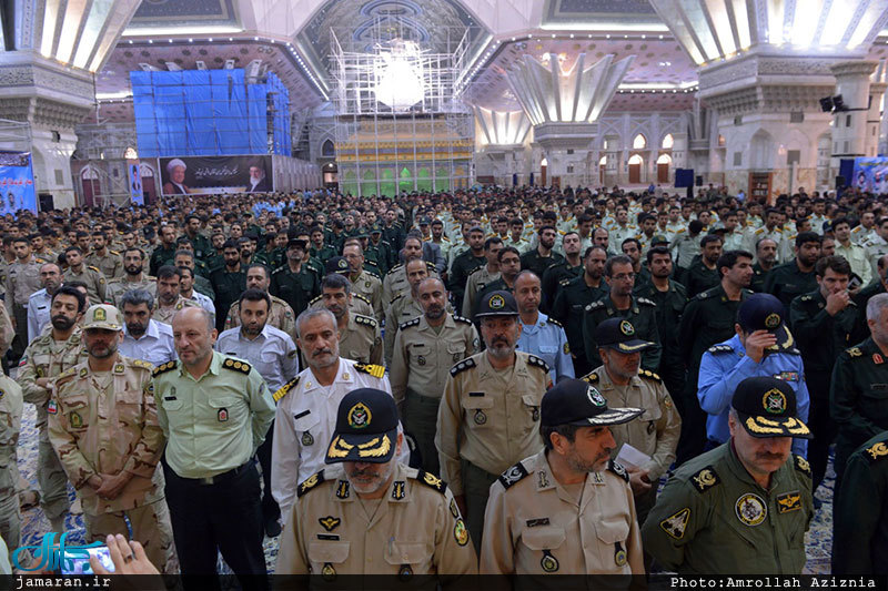 تجدید میثاق جمعی از فرماندهان نیروهای مسلح با آرمان های حضرت امام(س)