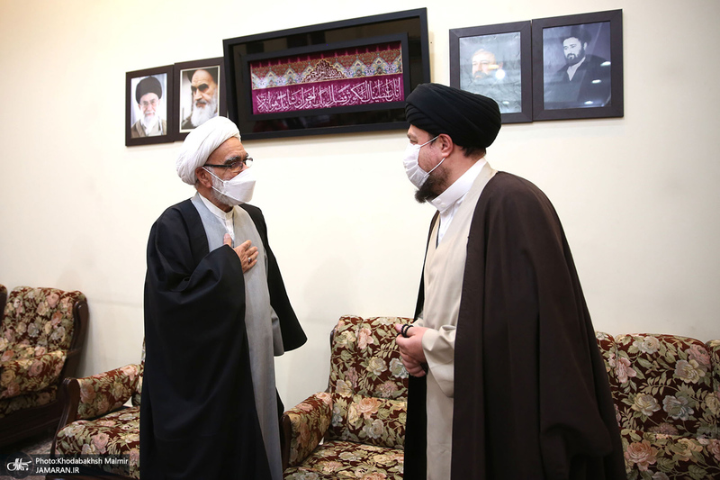 دیدار رئیس و اعضای جمعیت هلال‌احمر  با سید حسن خمینی