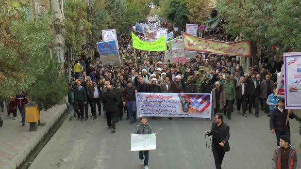 فرمانده سپاه عجب شیر: راهپیمایی 13آبان نشان دهنده روحیه استکبارستیزی ملت ایران است